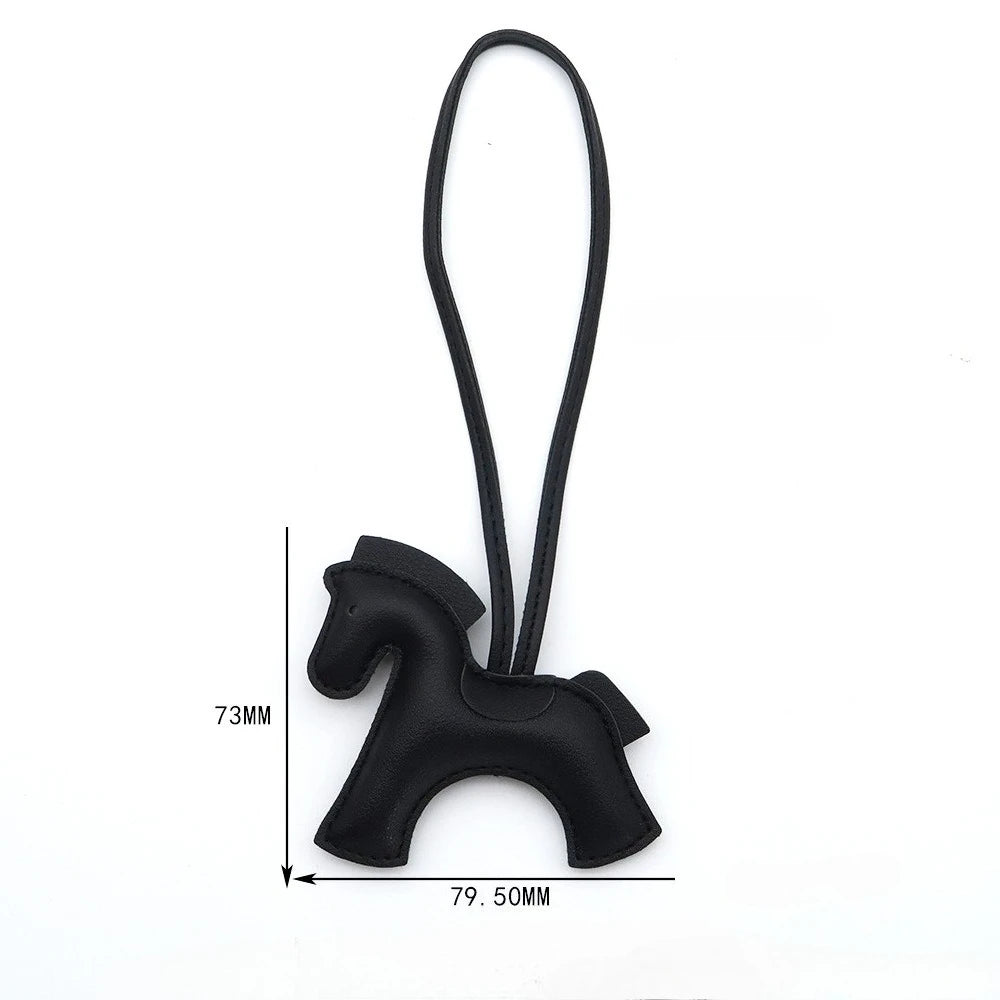 Pony Bag Charm | PU Leather Luggage & Car Pendant | Travel Accessory