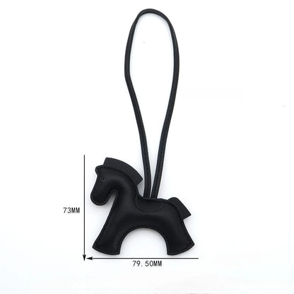 Pony Bag Charm | PU Leather Luggage & Car Pendant | Travel Accessory