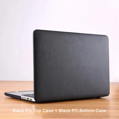 MacBook PU+PC Hard Case – Air 13" 15" Pro 14" 16" M1 M2 M3 M4 M5 All Models
