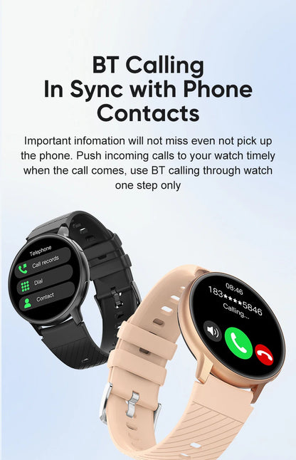 LIGE Bluetooth Smart Watch for Women – Custom Dial, Sport Fitness Tracker, iOS & Android (2026)