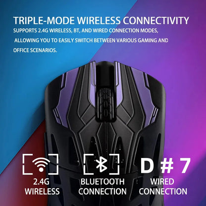 IROK HE6 Ultra Wireless Gaming Mouse – 30000 DPI, Carbon Fiber, PAW3950, Dual Mode, E-Sports
