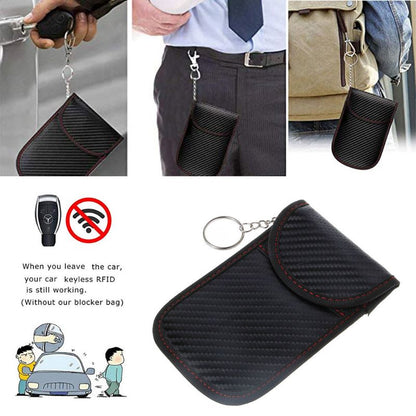 Faraday Bag Anti-Theft RFID Signal Blocking Pouch - Security Box for Car Keys & Cards