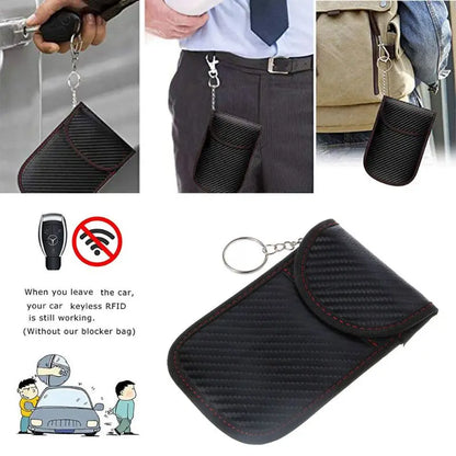 Faraday Bag Anti-Theft RFID Signal Blocking Pouch - Security Box for Car Keys & Cards