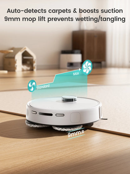 Lefant M3M3L Robot Vacuum & Mop | 12000Pa Suction, Anti-Tangle, Dual Spinning Mop, Auto Wash & Dry