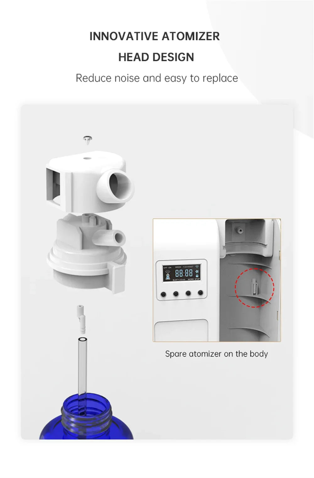Smart Waterless Scent Diffuser – Air Freshener for Home & Hotel, Room Fragrance Machine