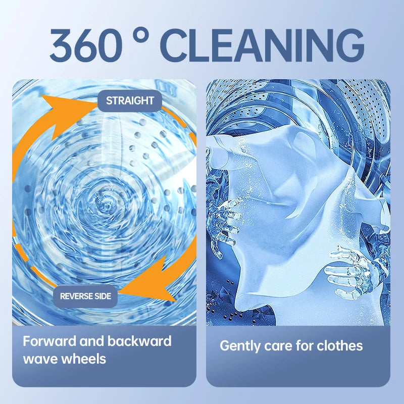 Mi Portable Mini Washing Machine 1.5L — Wireless Underwear & Socks Cleaner, LED Laundry Bucket