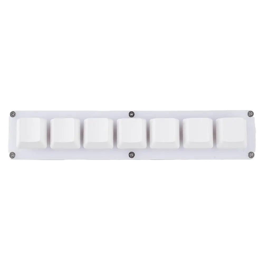 Mini 7-Key Programmable Macro Mechanical Keyboard – USB Wired DIY Macropad for Gaming & Work