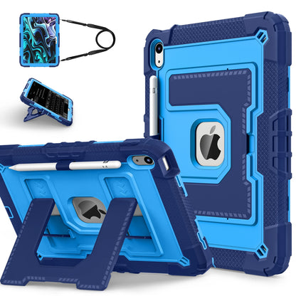 Hybrid 3-Layer Shockproof iPad Case with Shoulder Strap – 11" 2025 / 10.9" 2022