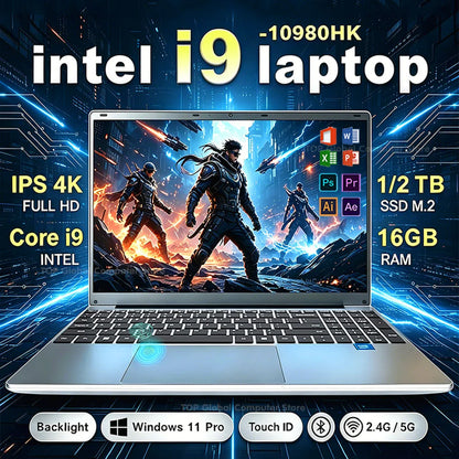 15.6" Laptop | Intel Core i9-10980HK | 16GB DDR4 | Up to 2TB SSD | Fingerprint | Backlit KB | Win 11