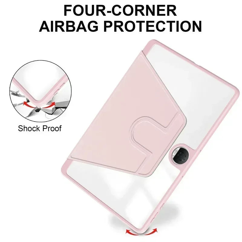 360° Rotating Luxury Flip PU Leather Case for OnePlus Pad Go / OPPO Pad Neo Air 2 11.4"
