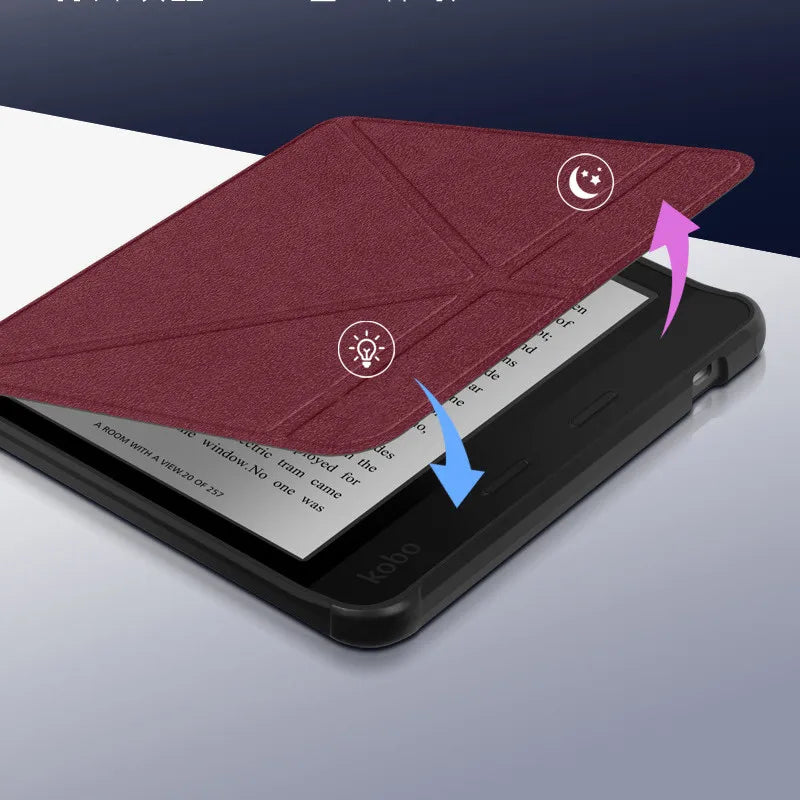 Multi-Folding Stand Smart Case for Kobo Libra Colour 2024 / Libra 2 2021 – 7" eReader