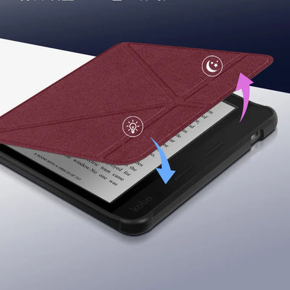 Multi-Folding Stand Smart Case for Kobo Libra Colour 2024 / Libra 2 2021 – 7" eReader