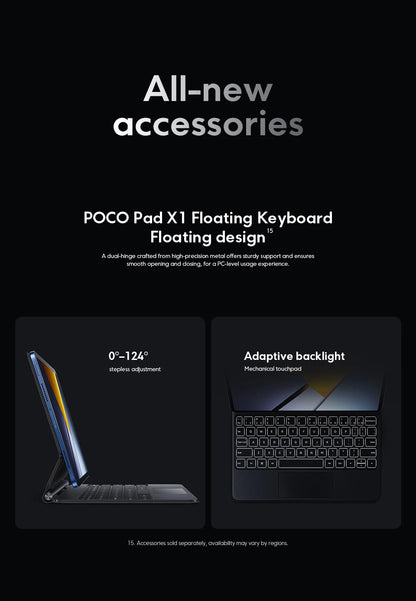 POCO Pad X1 Global – 11.2" 3.2K 144Hz, Snapdragon 7+ Gen 3, 8GB+512GB, 8850mAh, 45W
