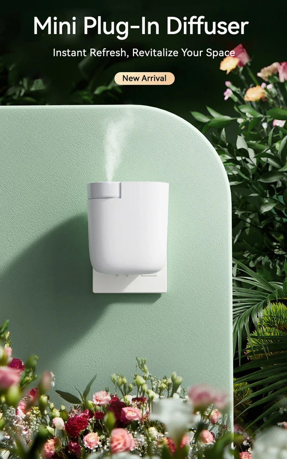 PDQ Plug-In Waterless Aroma Diffuser – Bluetooth Essential Oil Scent Machine
