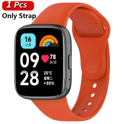 Silicone Strap & Case for Xiaomi Redmi Watch 3 / Active / Lite | Sport Band