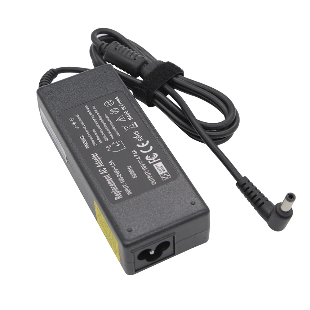 19V 4.74A 90W Laptop Charger for ASUS, Toshiba & Lenovo — 5.5x2.5mm Adapter