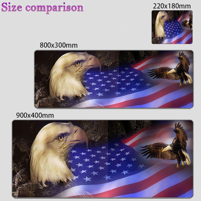 USA Flag XXL Extended Gaming Mouse Pad – 900x400mm Anti-Slip Desk Mat for Keyboard & Mouse