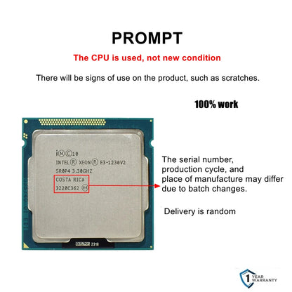 Intel Xeon E3-1230 V2 Quad-Core Server Processor LGA1155