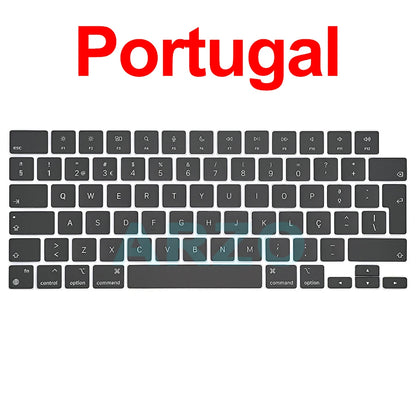 MacBook Pro Air Keycap Replacement Set M1 M2 M3 — 13" 14" 16" Keyboard Repair (A2442 A2485 A2779 A2780 A2681 A2941)