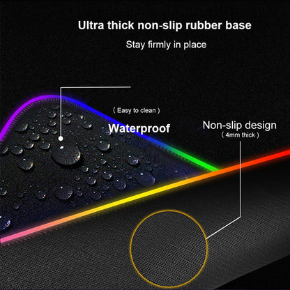 Kawaii Pink Hatsune Miku Anime RGB Mouse Pad – XXL LED Gaming Deskmat, Keyboard Carpet