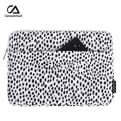 Laptop Sleeve Bag 11–15.6 Inch – Canvas, Zipper, for MacBook, Lenovo, HP, Acer – Multiple Prints