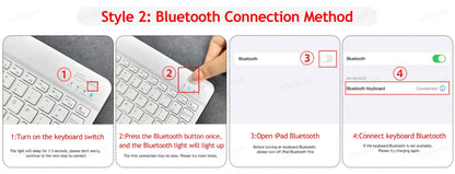 Wireless Magic Keyboard & Mouse Case for iPad Pro 11/13, Air 11/13, iPad 7-10 Gen – Bluetooth, Touchpad