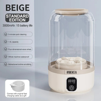 1.5L Portable Mini Washing Machine