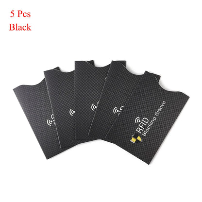 RFID Blocking Card Sleeve Protectors – 5 Pack