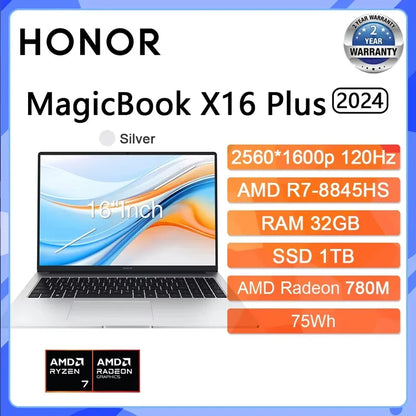 HONOR MagicBook X14 / X16 2026 — Intel Ultra 5, 24GB RAM, 1TB SSD, 120Hz, Windows 11 Pro