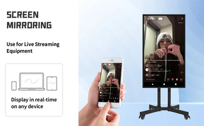 R.E.D. Shopping TouchWo Interactive Whiteboard 32-65 inch smart touch display with vibrant screen and sleek design for presentations