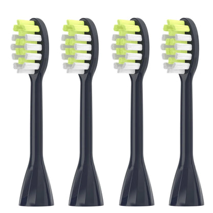 Set of R.E.D. Shopping electric toothbrush replacement heads with soft bristles for adults, available in packs of 4, 6, or 8.