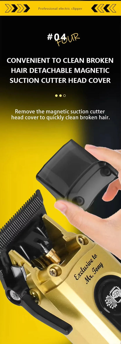 Kemei White 90-4 Professional Hair Clippers – Cordless Barber Clipper Set