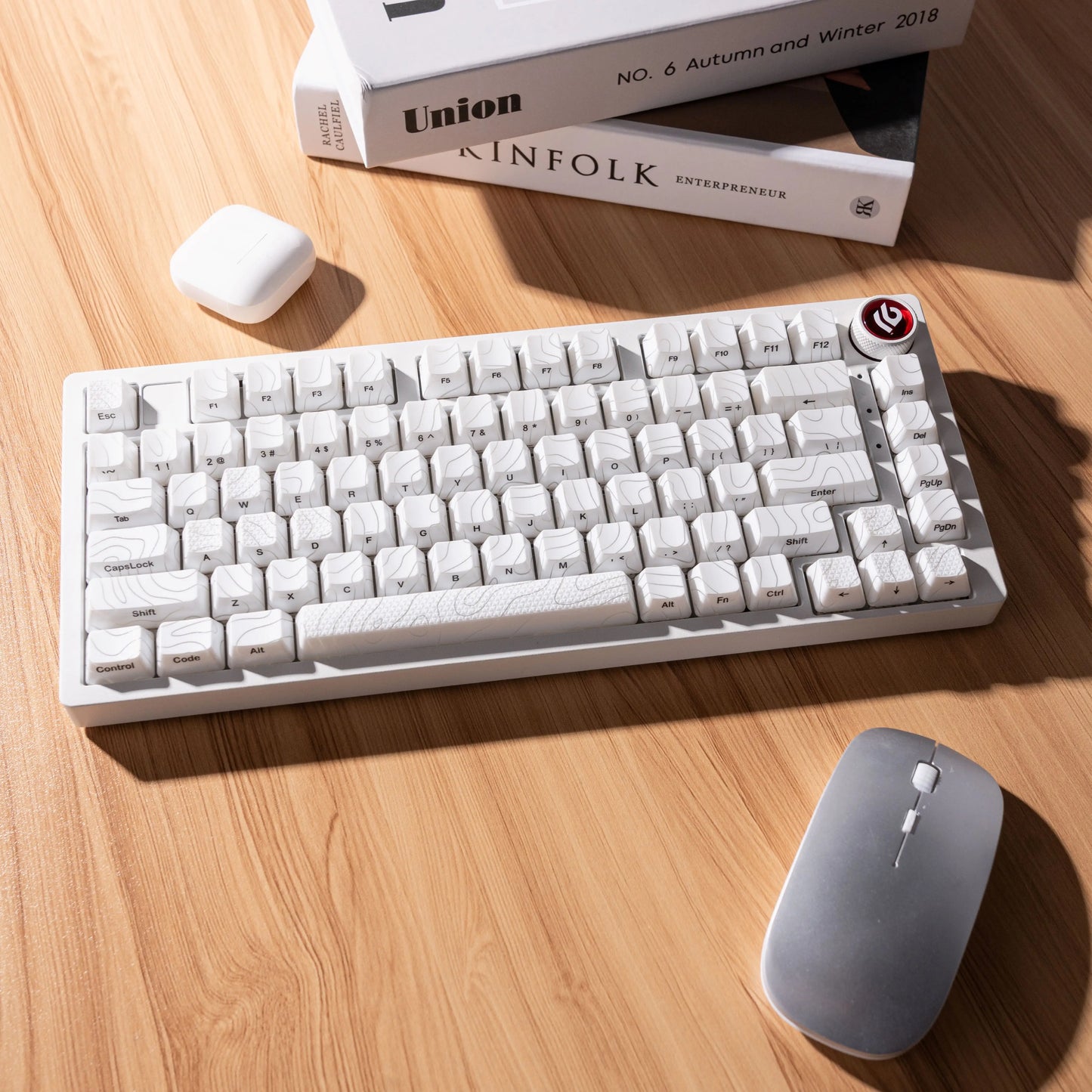 XVX Topographic Keycaps 118 Keys – OEM Profile, Shine-Through, IMD-Tech, Side Print