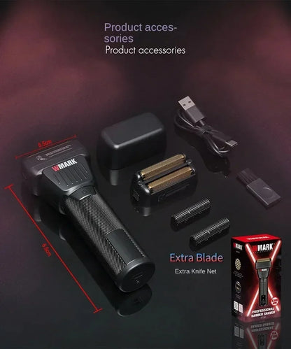WMARK Men's Professional Electric Hair Clipper & Shaver Set – 9000RPM, 2000mAh, Wet/Dry, Salon Use