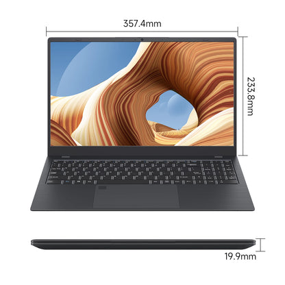 TH 15.6" Business Laptop – Intel Celeron N5095, 16GB DDR4, 512GB SSD, Fingerprint, Windows 11