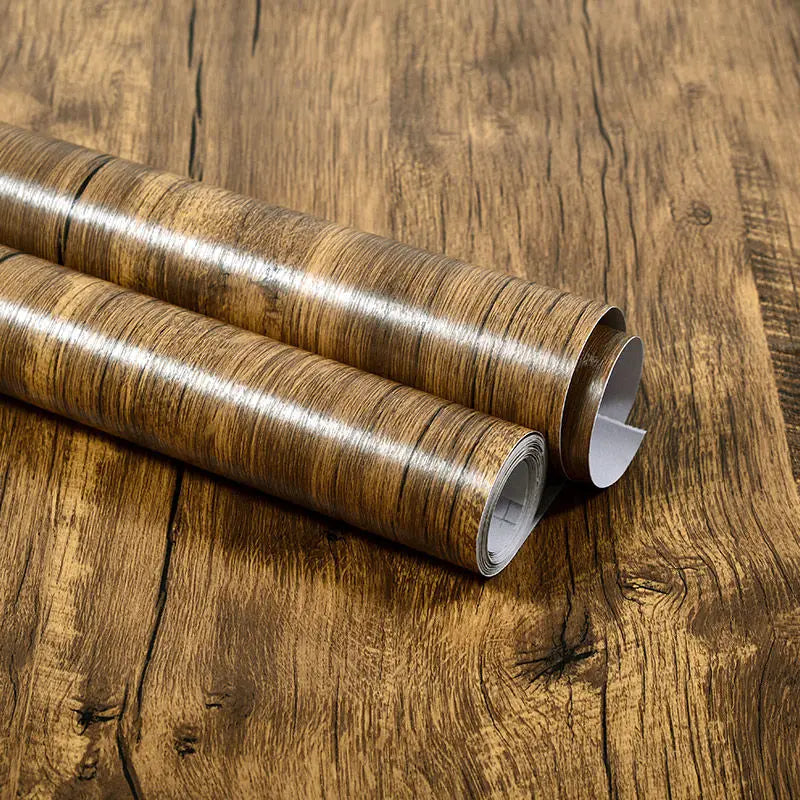 Self-Adhesive Waterproof Wood Effect Wallpaper Roll – PVC Vinyl