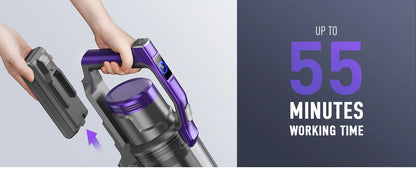 Honiture S14 Cordless Vacuum Cleaner 450W – 60 Min Runtime, Removable Battery, Pet Hair