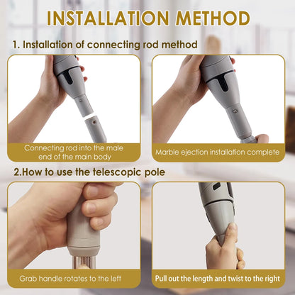 10-in-1 Electric Cleaning Brush | Multifunctional | Bathroom & Toilet | Voice Announcement