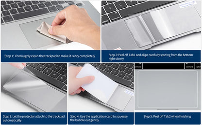 [2PCS] Trackpad Protector for MacBook Air & Pro 13 14 15.3 16 12 Inch M1 M2 M3 Chip Touch Pad Cover Anti-Scratch No glue left