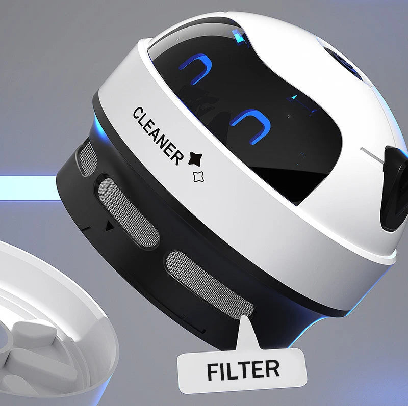 R.E.D. Shopping USB electric desktop vacuum cleaner for keyboards and cars, rechargeable, compact household dust cleaner on a white background.