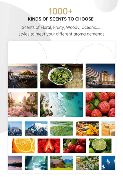 Smart Waterless Scent Diffuser – Air Freshener for Home & Hotel, Room Fragrance Machine