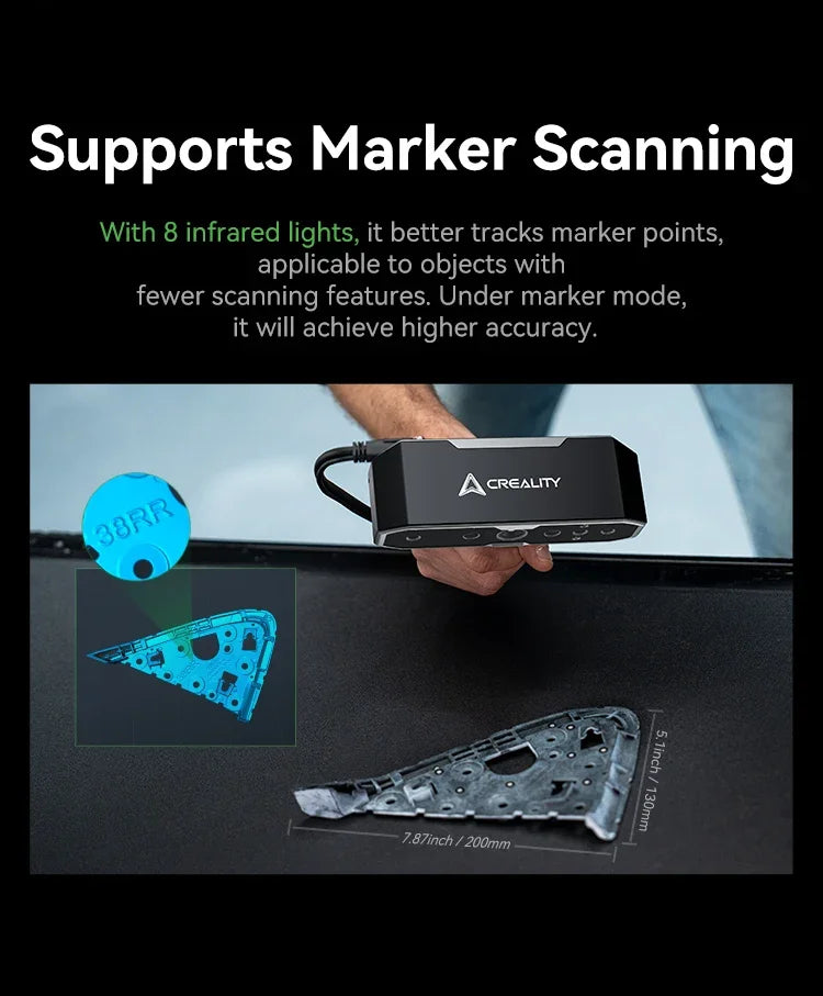 Creality CR-Scan Otter Handheld 3D Scanner – 0.02mm Accuracy | Full-Color | Anti-Shake