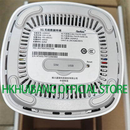 FiberHome LG6851F 5G CPE Pro WiFi 7 Router | BE7200 | Dual 2.5G LAN | 5G/4G LTE | NFC | SIM Card