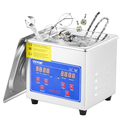 SucceBuy 1.3L Ultrasonic Cleaner with Digital Timer – Jewelry, Glasses & Home Appliances