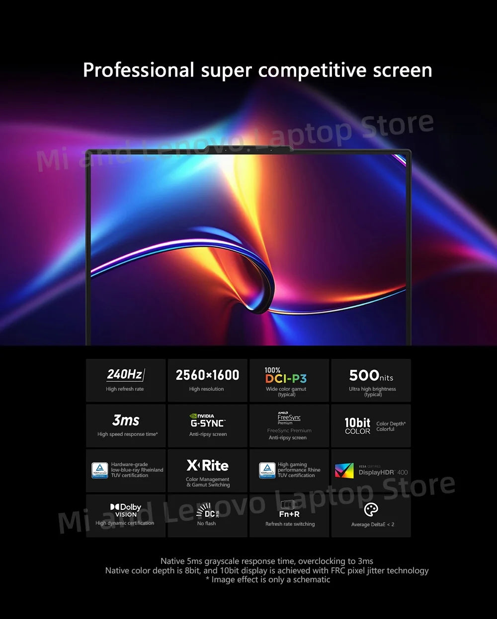 Lenovo Legion R9000P 2025 – AMD Ryzen 9 8945HX RTX 5060 8GB 32GB 1TB 16" 2.5K 240Hz Black