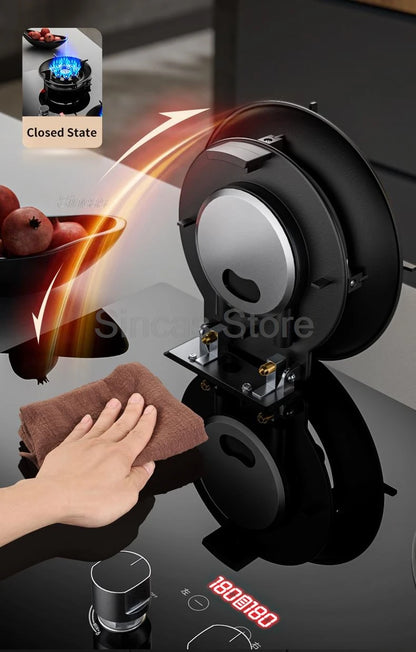 Sincas Dual Burner Gas Stove | Desktop & Built-in | Natural Gas & LPG | Ceramic Glass