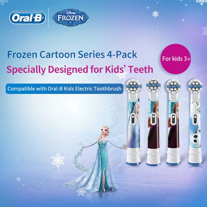 Oral-B Compatible Children's Electric Toothbrush Replacement Heads – 4pcs Set | DB4510K D10 D12K D100K Series