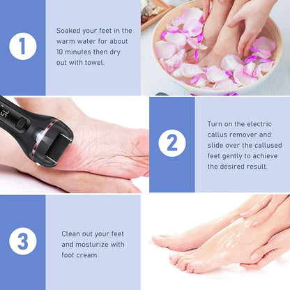 Electric Foot Callus Remover | Pedicure Machine | Rechargeable Foot Grinder