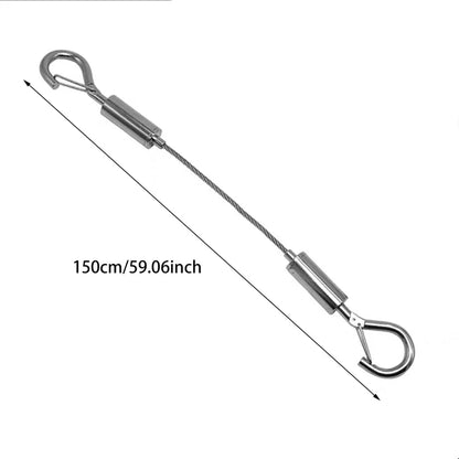 Adjustable Stainless Steel Wire Rope Clothesline