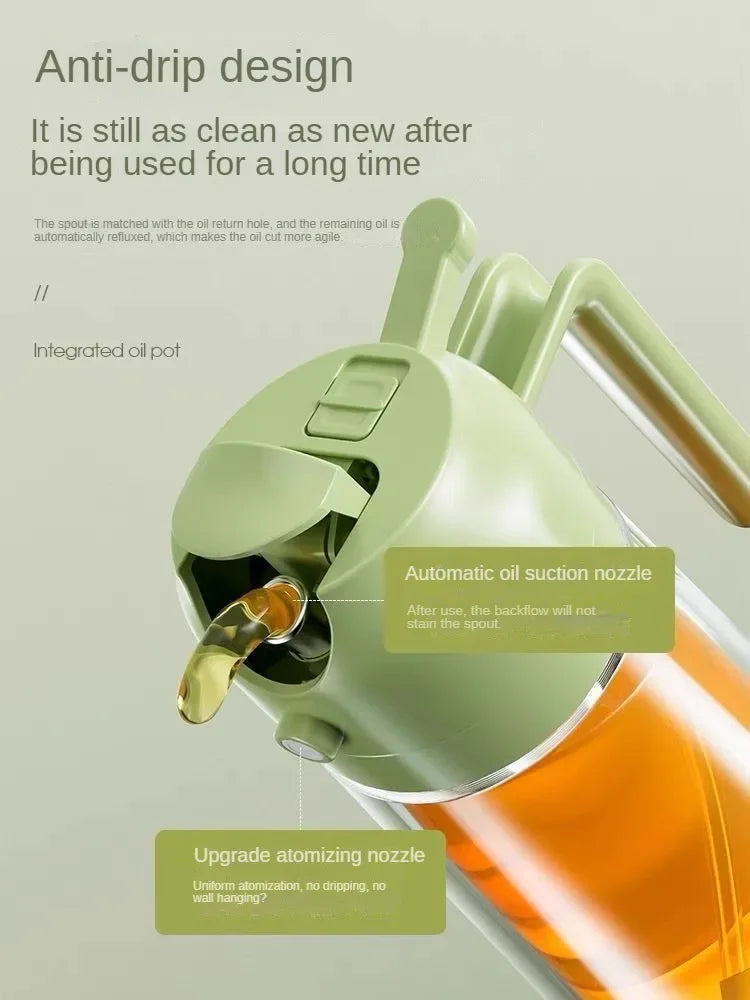 2-in-1 Pour & Spray Oil Dispenser Bottle | 500ml Kitchen Oil Sprayer